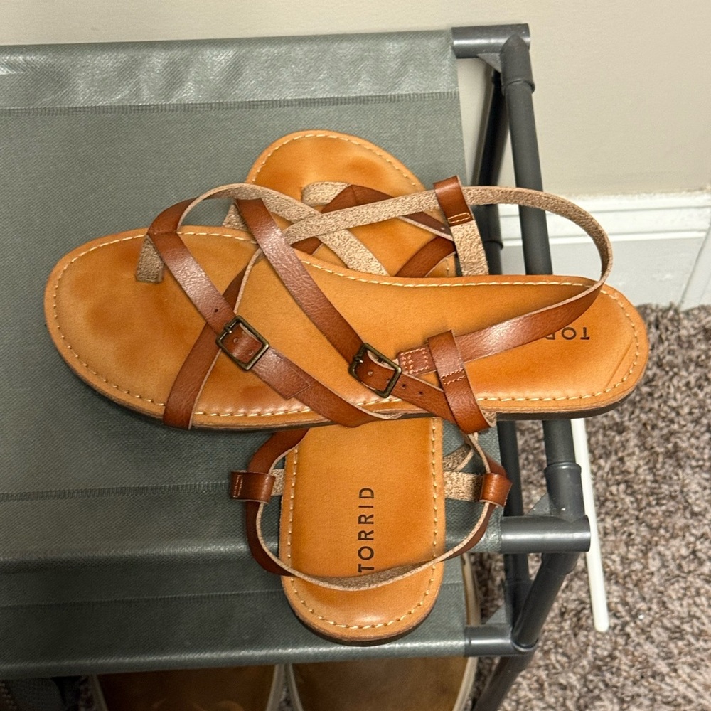 Torrid Tan Strappy Sandals